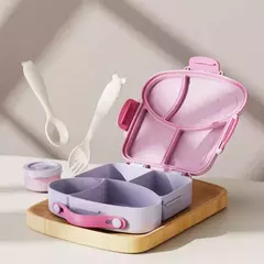 Lunchera toast con salsera y cubiertos - comprar online