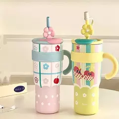 Vaso térmico de acero inoxidable Flower 1200ml. - comprar online