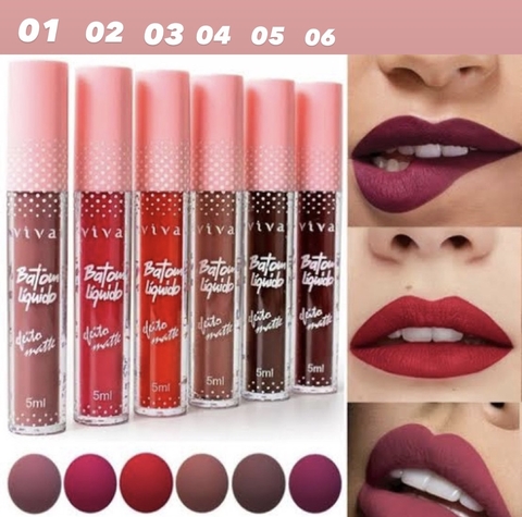 Batom Líquido Matte Vivai: 06