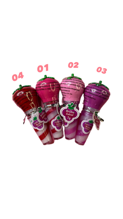 Brilho Labial Morango: 02