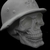 Imagem Caveira Militar com Capacete - 15x14x12cm em Gesso para Pintar Médio - comprar online