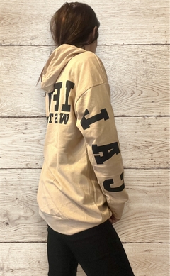 Buzo rustico oversize con capucha - comprar online
