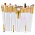 Kit 20 Pinceis Profissionais Pincel Maquiagem Preto e Neon - comprar online