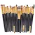 Kit 20 Pinceis Profissionais Pincel Maquiagem Preto e Neon - comprar online