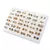 Conjunto de brincos de plástico hipoalergênico, 36/18 pares, multicolorido, de