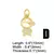 OCESRIO Banhado A Ouro CZ Pequeno Menino e Menina Encantos para Colares Cobre DI - comprar online