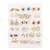 Conjunto de brincos de plástico hipoalergênico, 36/18 pares, multicolorido, de