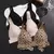 Seamless Sexy Leopard Bras Set para Mulheres, Push Up Bras, Hollow Out, Cintura - MegaMixSell