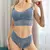 Sutiã acolchoada sem fio e calcinha para mulheres, tops de beleza sexy, lingeri - comprar online