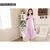 Imagem do Yinsilaibei-pijama sexy rosa feminino, seda gelo, vestido noturno de cetim, cami