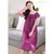 Yinsilaibei-pijama sexy rosa feminino, seda gelo, vestido noturno de cetim, cami