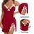 Mulheres Renda cetim de seda Pijamas, camisola gola v, Split Hem, Lingerie macia - MegaMixSell