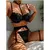 Conjunto de lingerie sexy feminino, roupa interior floral com renda, sutiã oco na internet