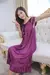 Camisola de seda sexy para mulheres, pijamas longos femininos, camisola de cetim - MegaMixSell