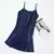 Sexy vestido de cetim de seda das mulheres, Nighties sem mangas, camisola V-Neck