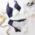 Roupa interior sexy de renda para mulheres, conjuntos de sutiã sem costura, sut - loja online