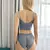 Sutiã acolchoada sem fio e calcinha para mulheres, tops de beleza sexy, lingeri - comprar online