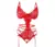 Conjunto de Lingerie Sexy feminino, bodysuits crotchless, Sling Patchwork, suti? - comprar online