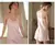 Imagem do Camisola de seda sólida com decote em o feminino, pijamas sexy, lingerie macia