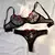 Imagem do Conjunto Lingerie Erótica Feminina, Roupa Interior Extravagante de Renda, Borda