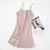 Sexy vestido de cetim de seda das mulheres, Nighties sem mangas, camisola V-Neck