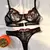Conjunto Lingerie Erótica Feminina, Roupa Interior Extravagante de Renda, Borda - comprar online