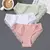 Finetoo 3 pçs/set calcinha de algodão feminino M-2XL roupa interior de cintura - MegaMixSell
