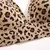 Seamless Sexy Leopard Bras Set para Mulheres, Push Up Bras, Hollow Out, Cintura