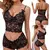 Sexy Lace Hollow Bra Set para Mulheres, Roupa Interior, V Profundo, Sexo, Linger - MegaMixSell