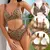 Seamless Sexy Leopard Bras Set para Mulheres, Push Up Bras, Hollow Out, Cintura - MegaMixSell