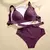 Seamless Sexy Leopard Bras Set para Mulheres, Push Up Bras, Hollow Out, Cintura - MegaMixSell