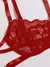 Conjunto de lingerie sexy feminino, roupa interior floral com renda, sutiã oco - MegaMixSell
