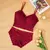 Sutiã acolchoada sem fio e calcinha para mulheres, tops de beleza sexy, lingeri - comprar online