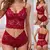 Sexy Lace Hollow Bra Set para Mulheres, Roupa Interior, V Profundo, Sexo, Linger - comprar online