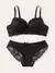 Lingerie Push Up transparente para mulheres, roupas florais, 2 peças, aro, A212 - comprar online