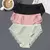 Finetoo 3 pçs/set calcinha de algodão feminino M-2XL roupa interior de cintura - MegaMixSell