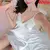 Vestido de Lingerie De Seda Robe Feminino, Camisola Camisola, Pijama Sexy