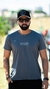 CAMISETA-CAVEIRA INDIO-CINZA