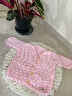 Campera rosa bebé