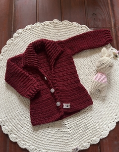Saquito cherry cuello alto