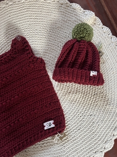 Gorrito cherry pompón