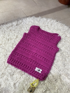 Chalequito fucsia liso