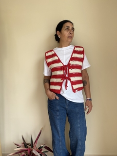 Chalequito para atar rayado