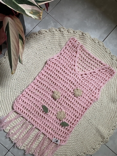 Vestido playero rosa