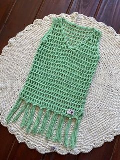 Vestidito playero verde agua en internet