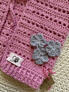 Chalequito para atar rosa chicle - comprar online