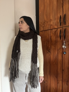 Chaleco oversize beige - RINCÓN DE TEJIDO