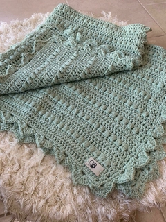 Manta verde malva