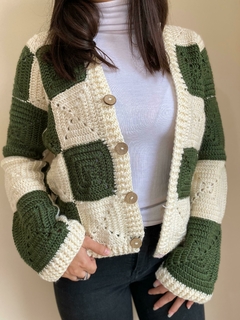 Cardigan tejido en grannys en internet