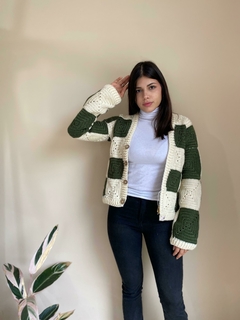Cardigan tejido en grannys